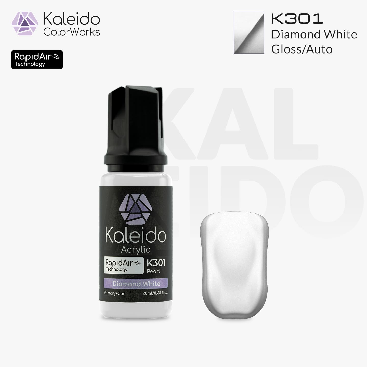 カレイドカラーワークス 水性塗料 K301 ダイヤモンドホワイト 20ml
