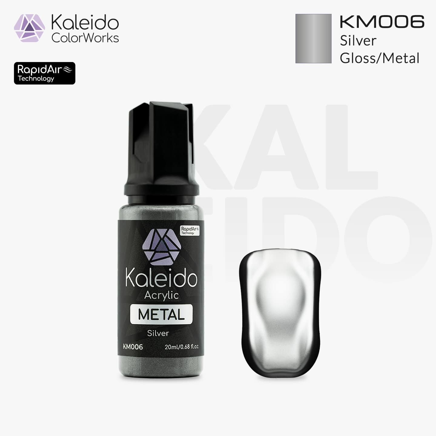 カレイドカラーワークス 水性塗料 KM006 シルバー 20ml – Gaahleri Japan