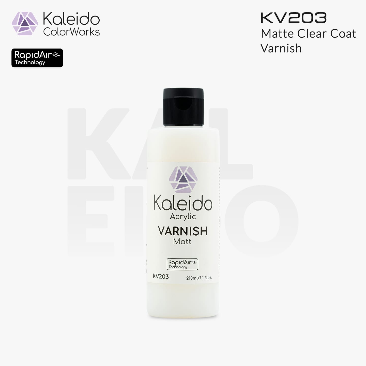 カレイドカラーワークス 水性塗料 KV203 ワニス マット 210ml