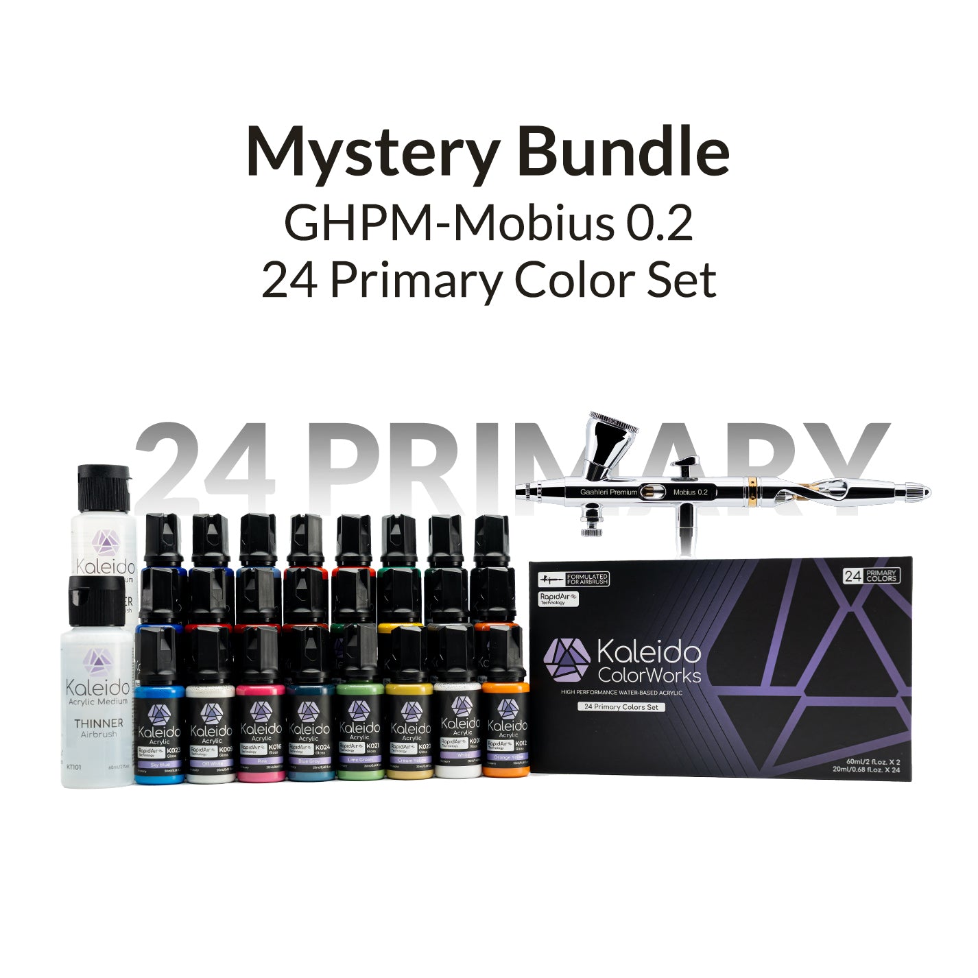 GHPM-Mobius 0.2mm + 24 Primary Colors Set