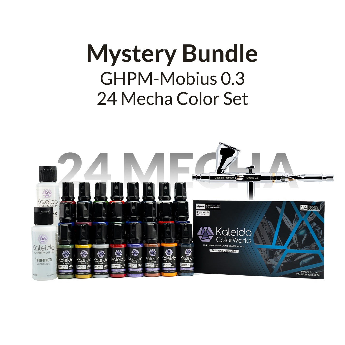 GHPM-Mobius 0.3mm + 24 Mecha Colors Set