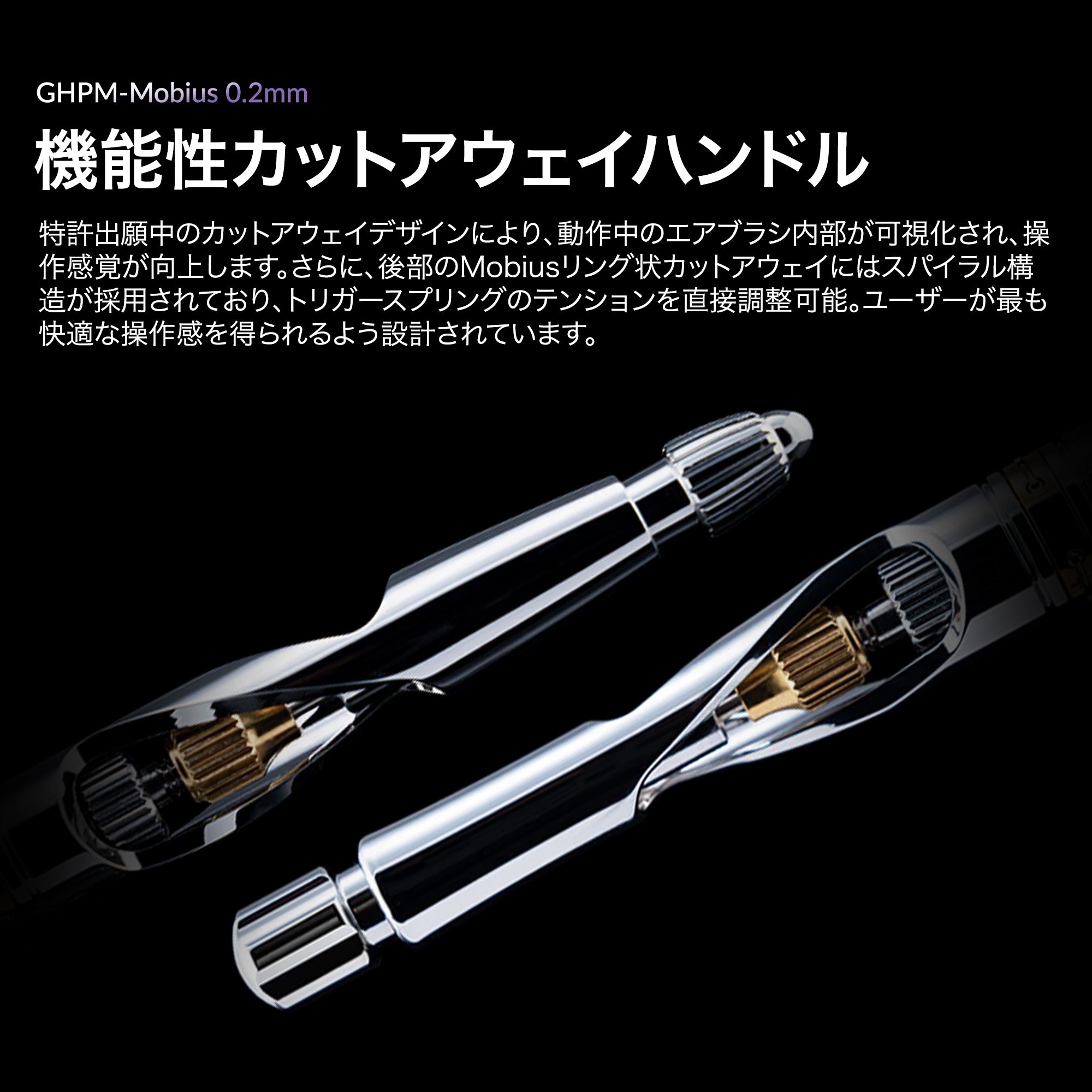 Gaahleri プレミアムシリーズ GHPM-Mobius 0.2mm エアブラシ