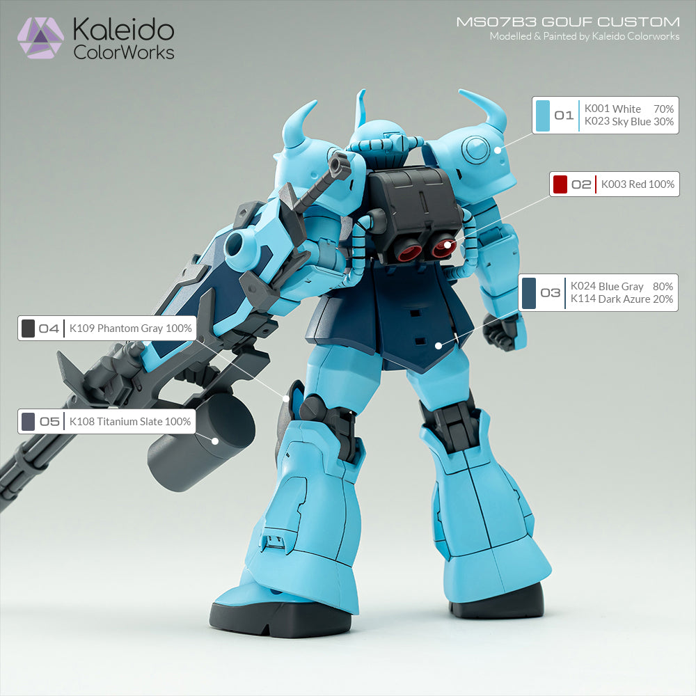 MS-07B3カラー詰め合わせグフカスタム – Gaahleri Japan