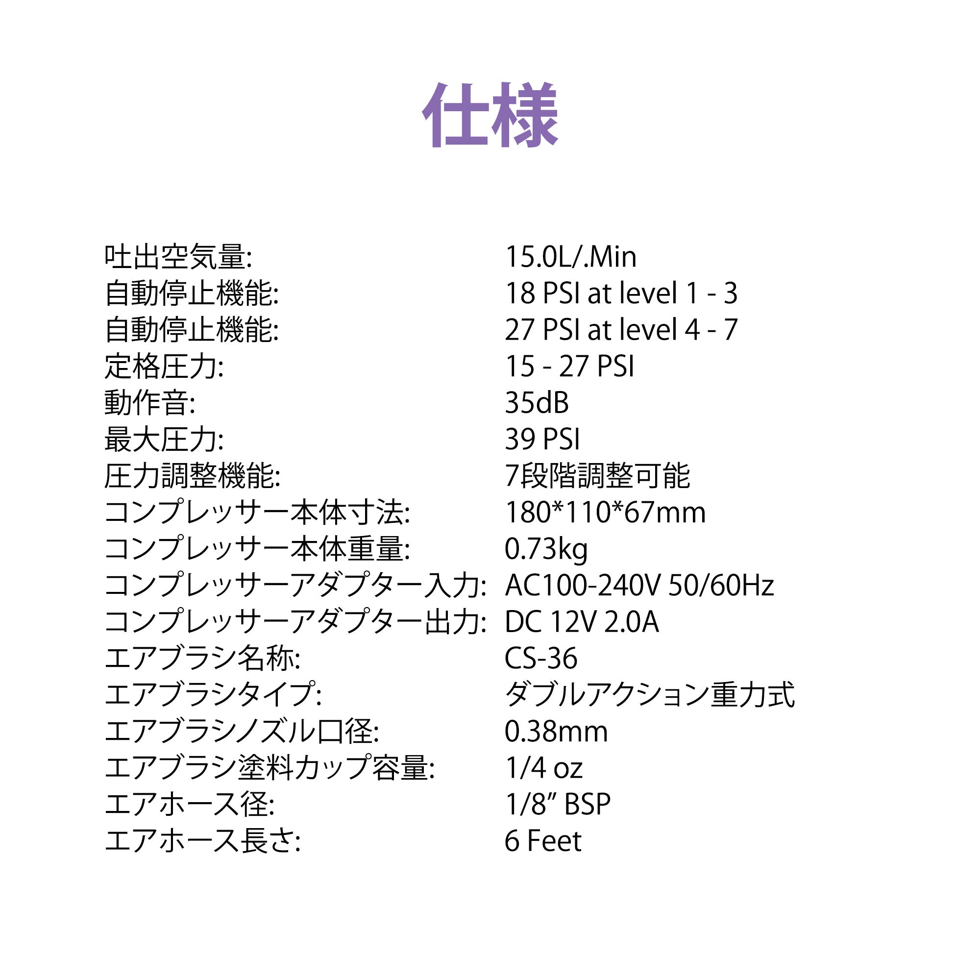 Gaahleri Ambitionシリーズ GTS-06 Serenairミニコンプレッサー