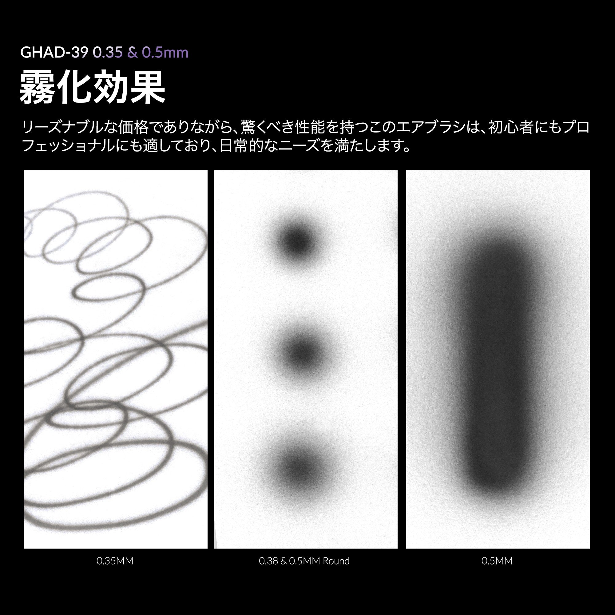 Gaahleri GHAD-39 アドバンスシリーズ エアブラシ – Gaahleri Japan