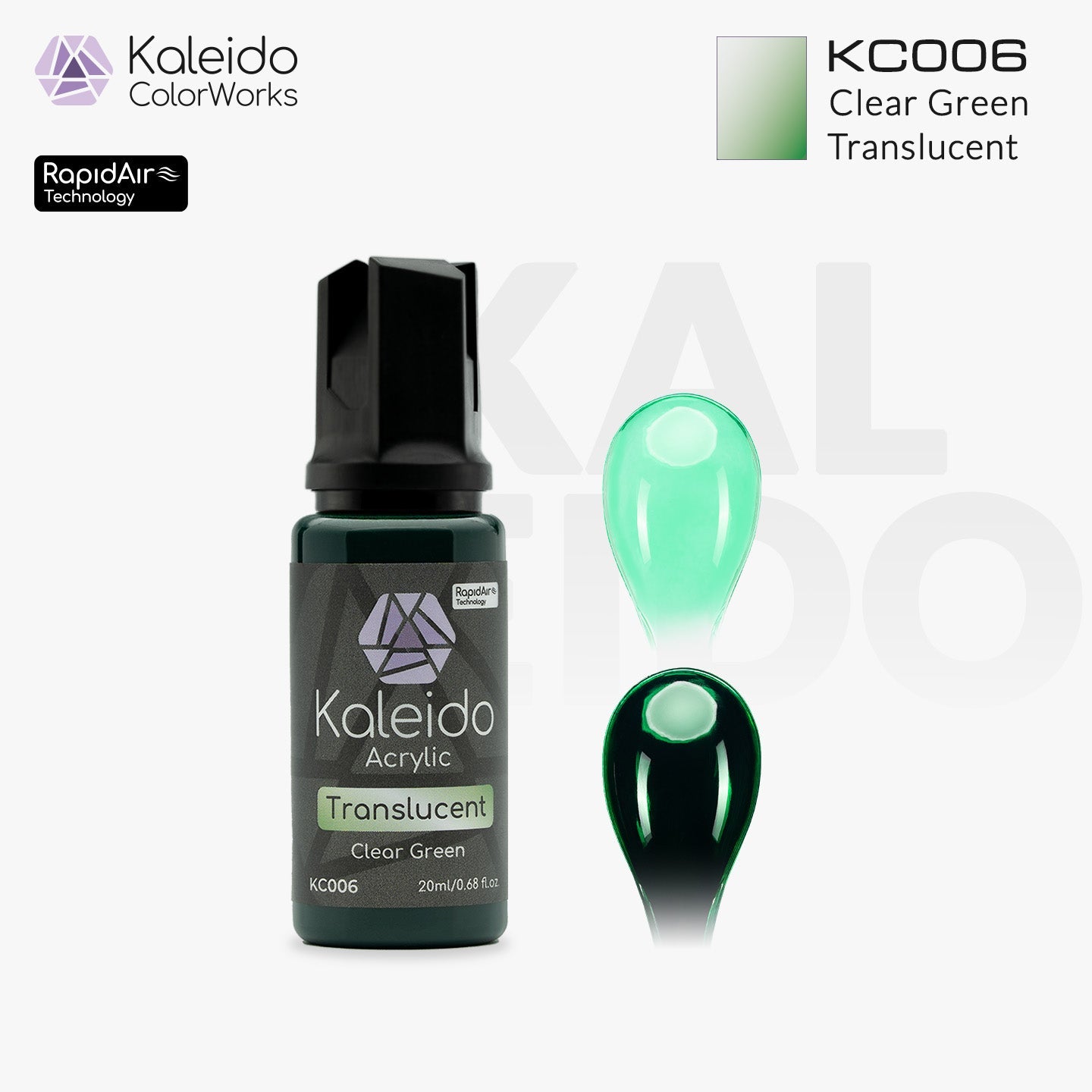 KC006 半透明グリーン 20ml