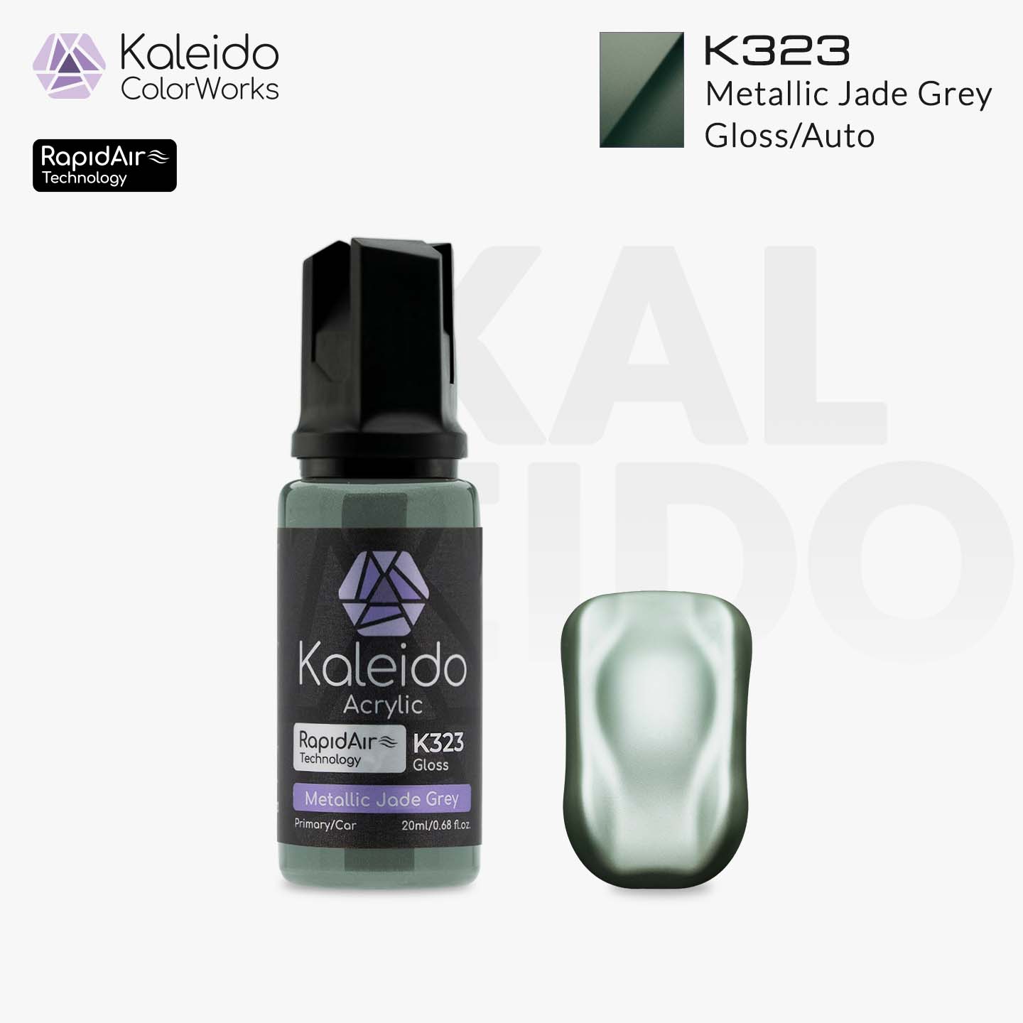 K323 メタリックジェイドグレー 20ml