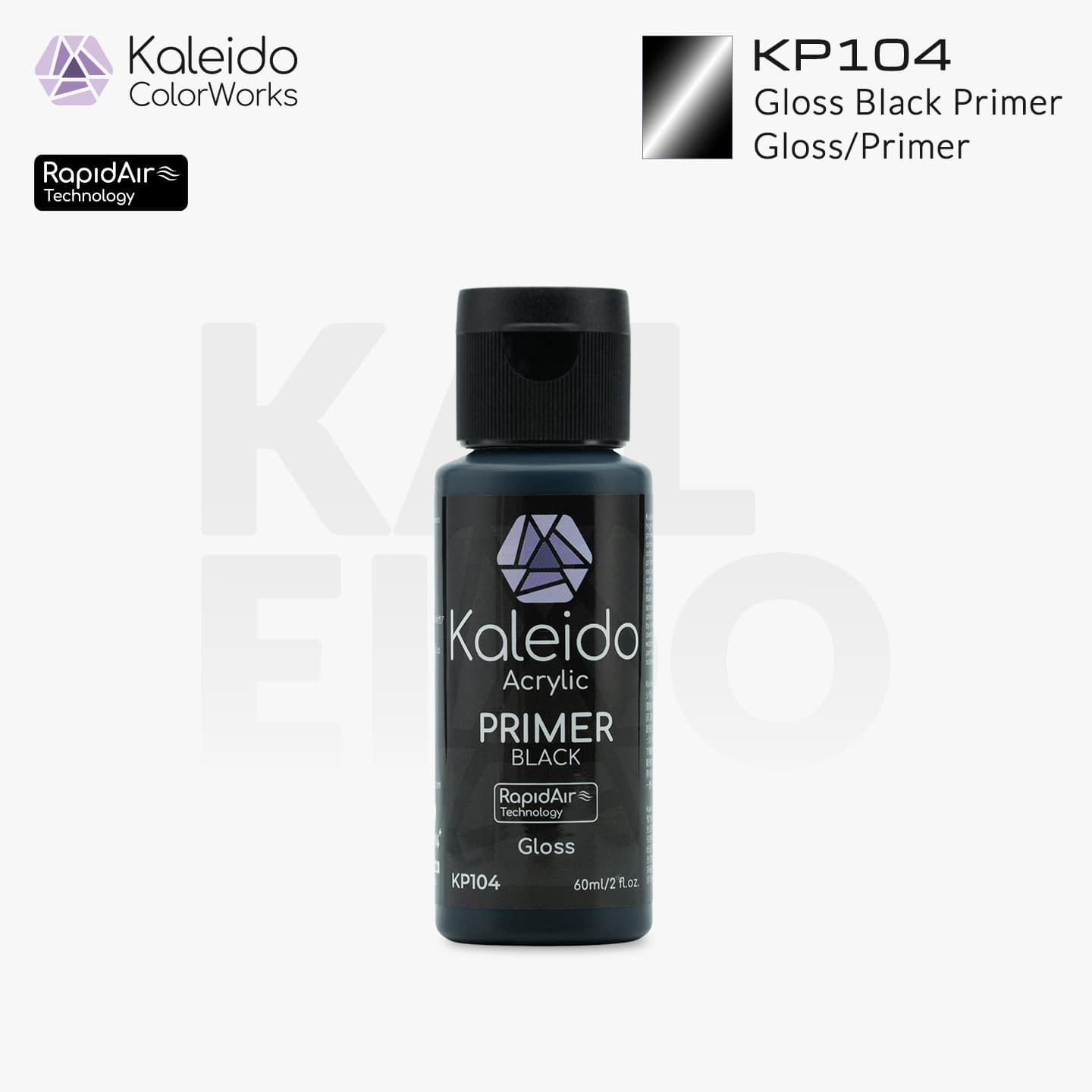 カレイドカラーワークス 水性塗料 KP104 グロスブラックプライマー