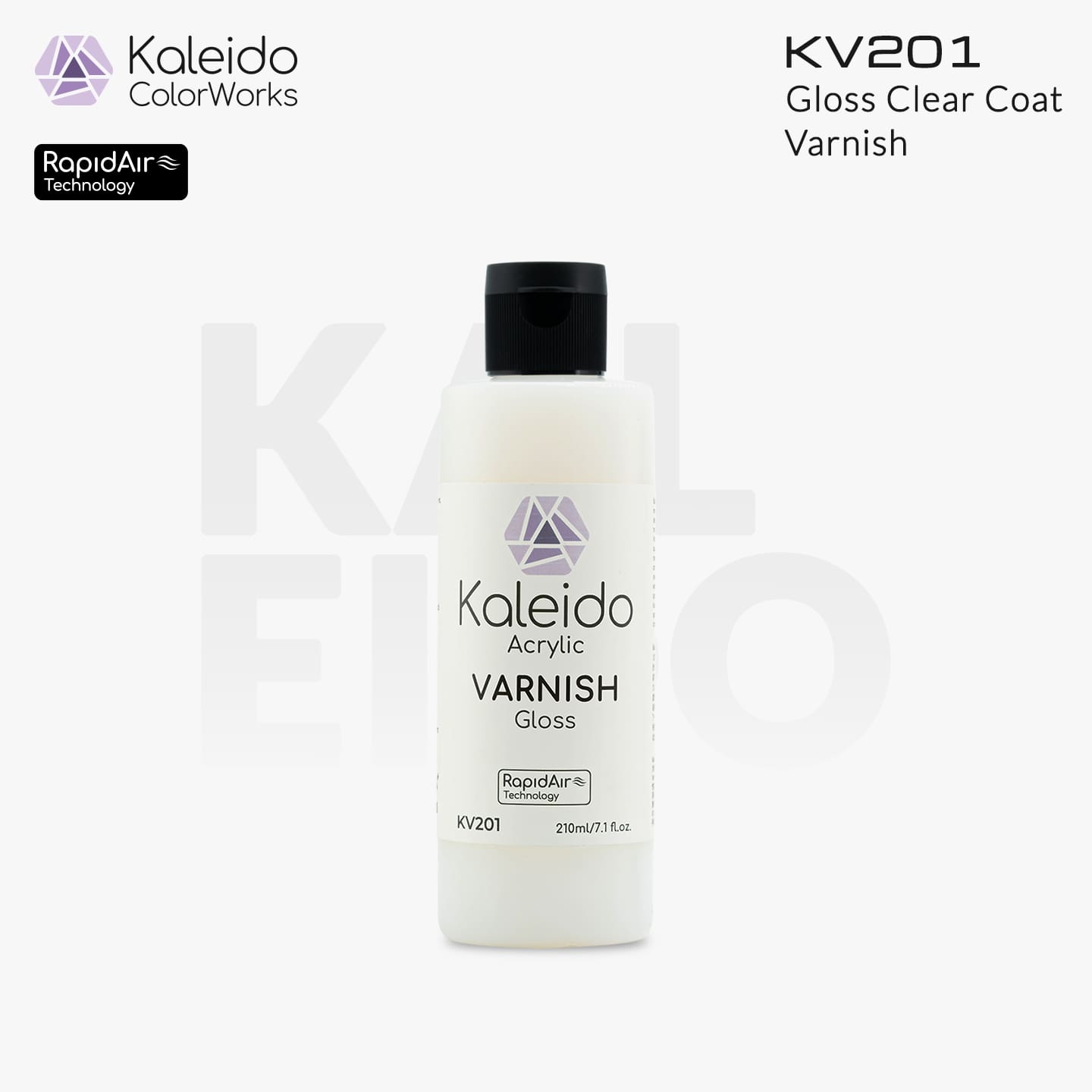 カレイドカラーワークス 水性塗料 KV203 ワニス マット 210ml