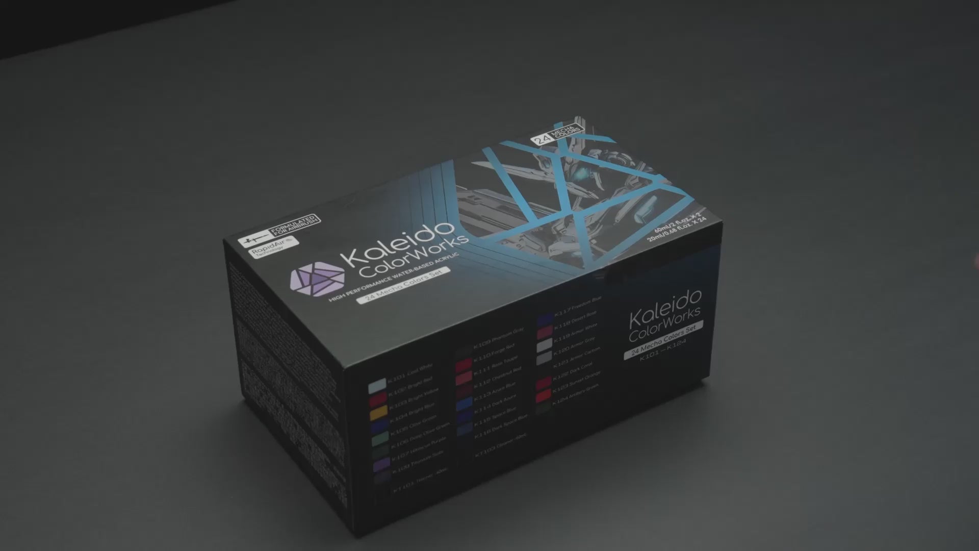 カレイドカラーワークス 水性塗料 メカカラー24色セット – Gaahleri Japan